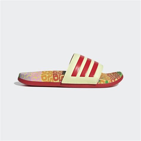 adidas slipper geel|adidas online shop.